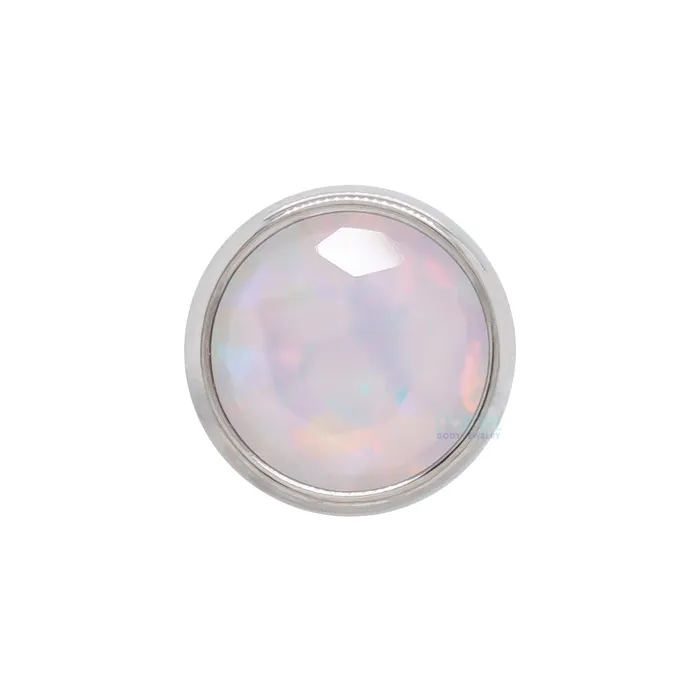 3mm BezelSet BrilliantCut Gem on Flatback Anatometal Earrings