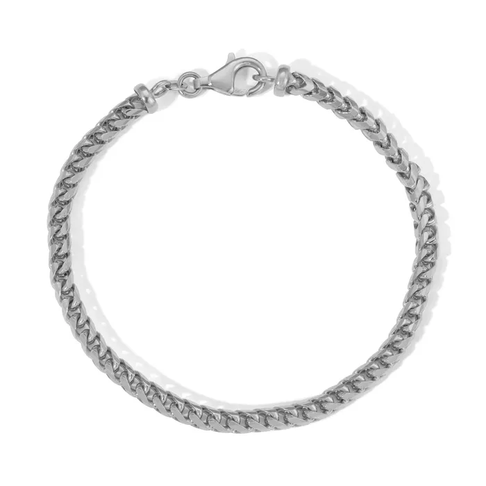 40MM Franco Bracelet Diamond Cut Saints Gold Co Bracelets