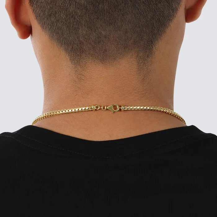 42MM Franco Chain Plain Saints Gold Co Necklaces
