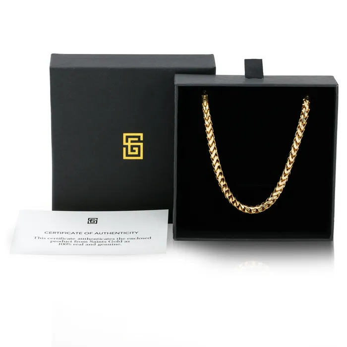 42MM Franco Chain Plain Saints Gold Co Necklaces