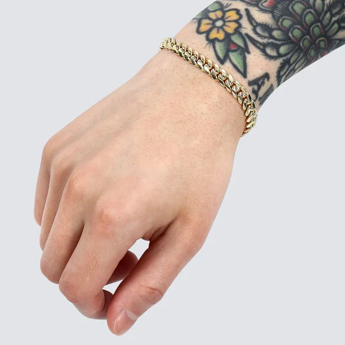 70MM Miami Cuban Bracelet Saints Gold Co Bracelets 70MM Miami Cuban Bracelet Saints Gold Co Bracelets