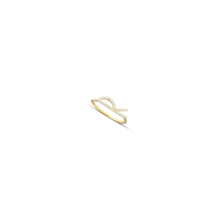 Alexis Jae Rings Sideways Initial Ring
