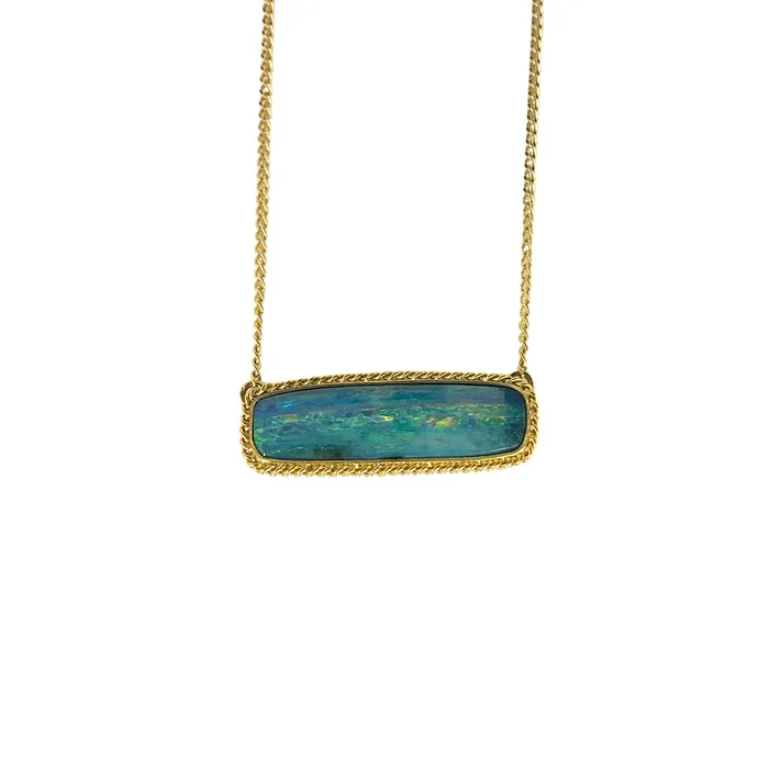 Amali Jewelry Necklaces Boulder Opal Necklace