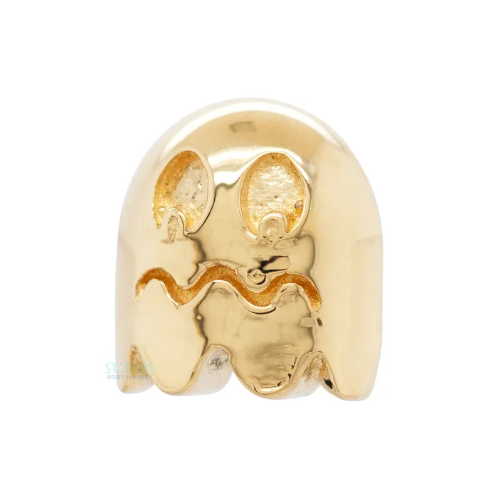 Anatometal Earrings Ghost 1 Threaded End in Gold