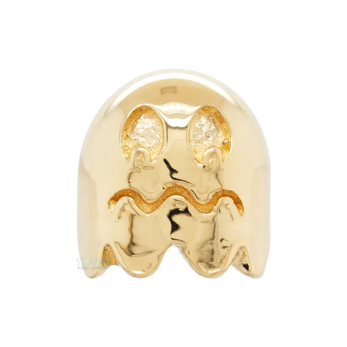 Anatometal Earrings Ghost 1 Threaded End in Gold