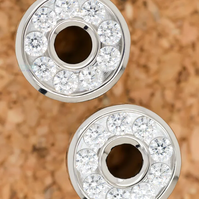 Anatometal Necklaces Gemmed Eyelets with BrilliantCut Gems Cubic Zirconia