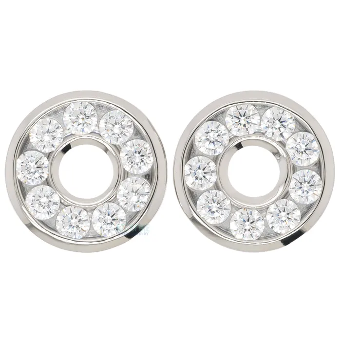 Anatometal Necklaces Gemmed Eyelets with BrilliantCut Gems Cubic Zirconia