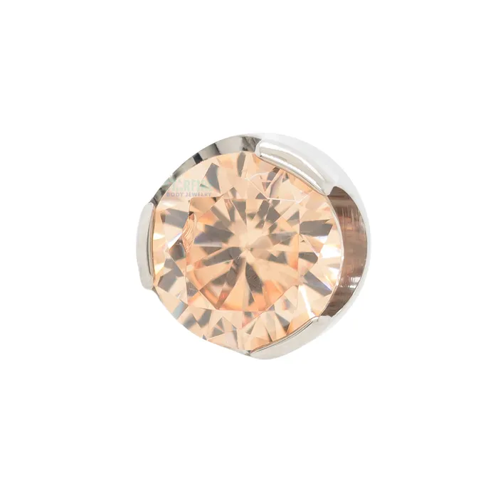 Anatometal Rings 2mm ProngSet Brilliant Cut Threaded End