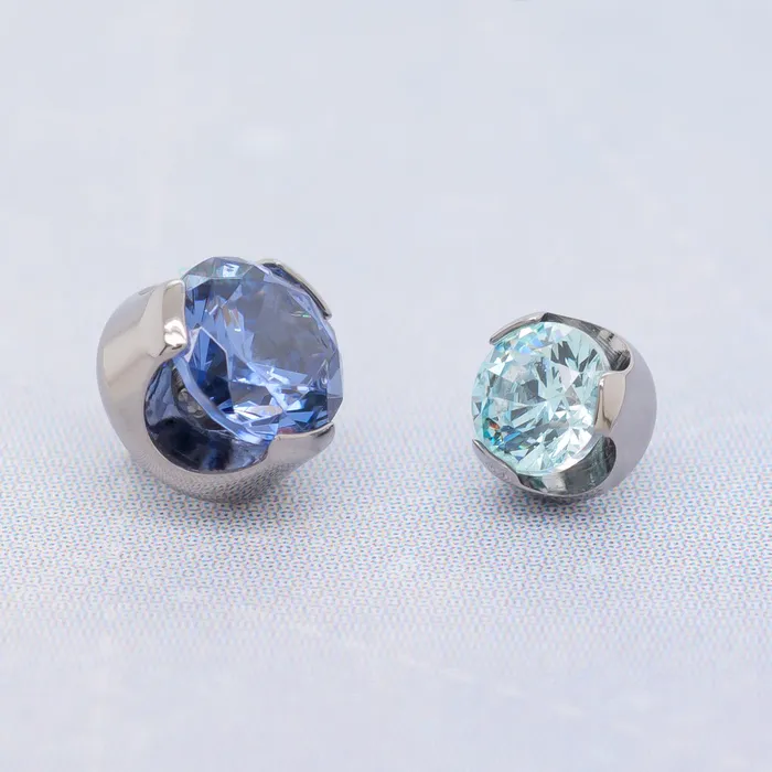 Anatometal Rings 2mm ProngSet Brilliant Cut Threaded End