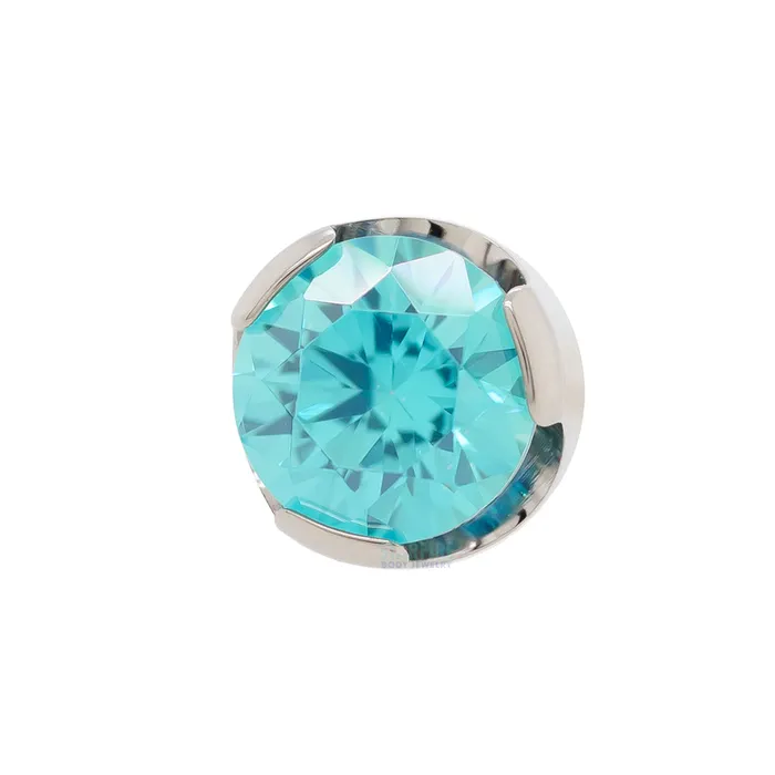 Anatometal Rings 2mm ProngSet Brilliant Cut Threaded End