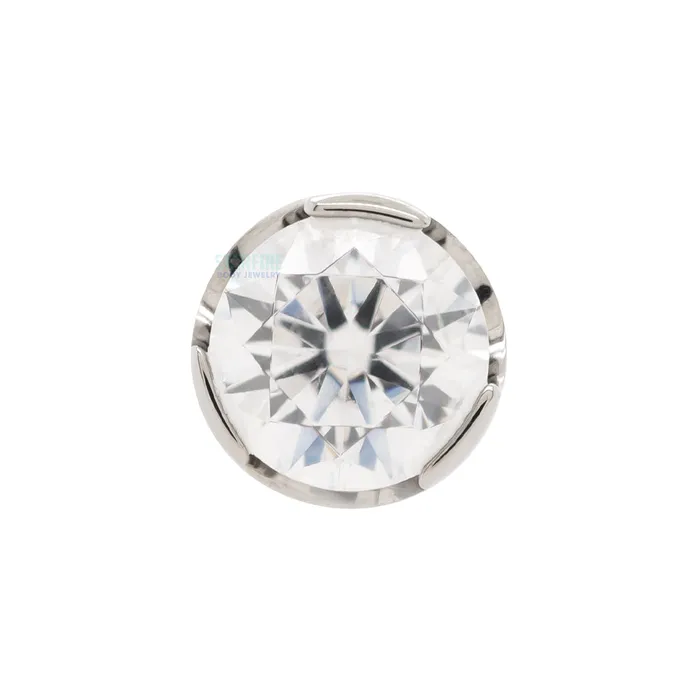 Anatometal Rings 2mm ProngSet Brilliant Cut Threaded End