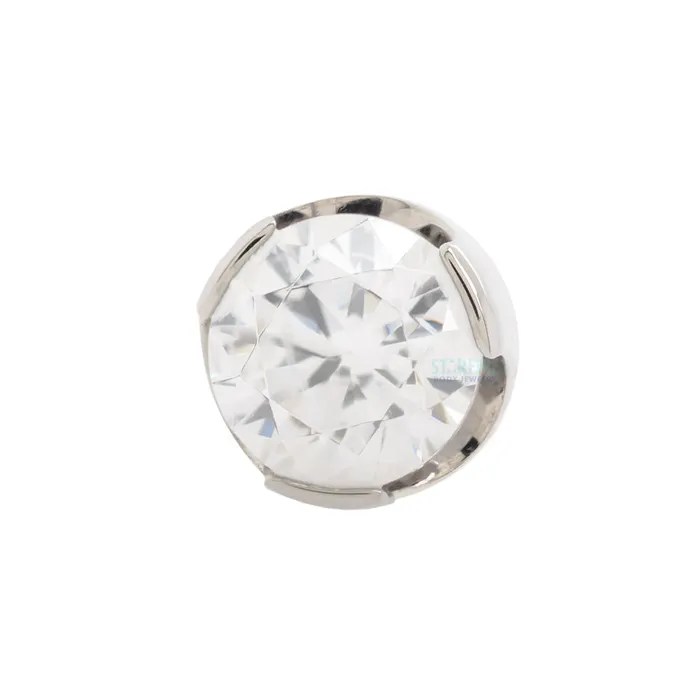 Anatometal Rings 2mm ProngSet Brilliant Cut Threaded End