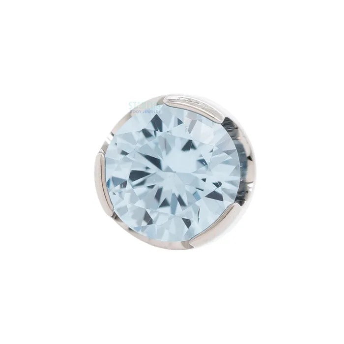 Anatometal Rings 2mm ProngSet Brilliant Cut Threaded End