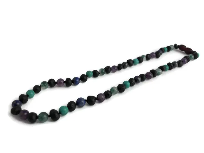 Baltic Essentials Necklaces Baltic Amber Necklace 16 17 19 20 Raw Cherry Mix