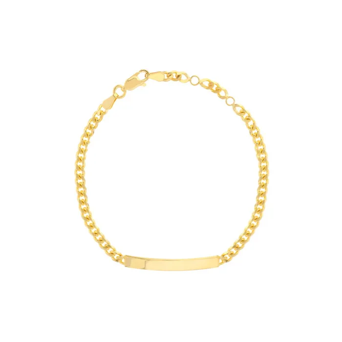 Bracelets Alexis Jae 14K Gold Engravable Bar Bracelet