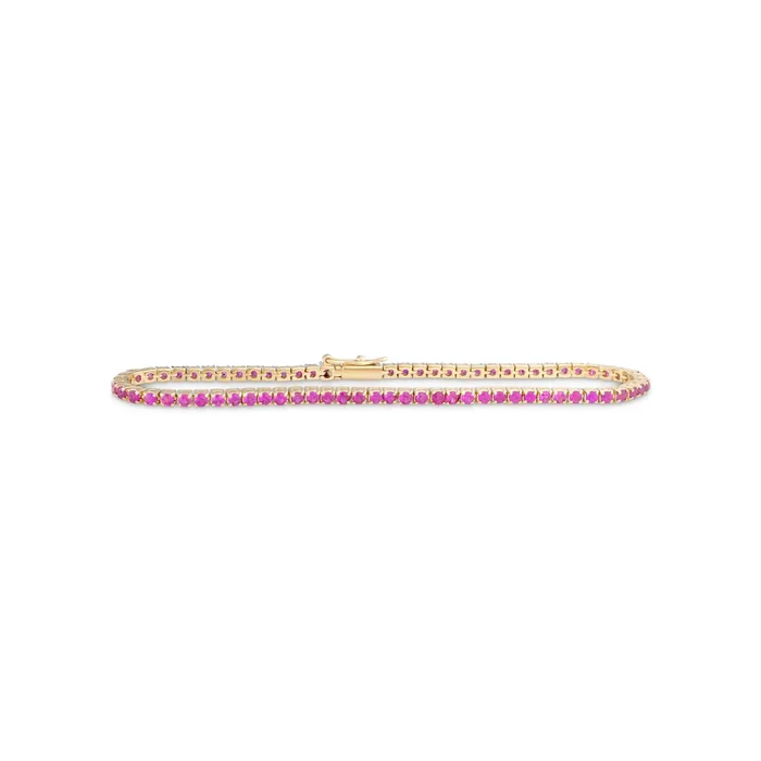Bracelets Alexis Jae Hot Pink Sapphire Tennis Bracelet