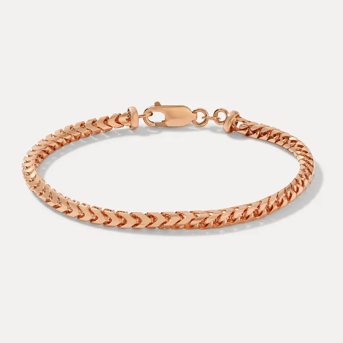 Bracelets Saints Gold 35MM Franco Bracelet Plain