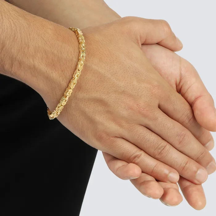 Bracelets Saints Gold 40MM Byzantine Bracelet