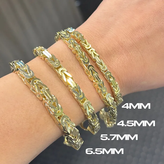 Bracelets Saints Gold 40MM Byzantine Bracelet