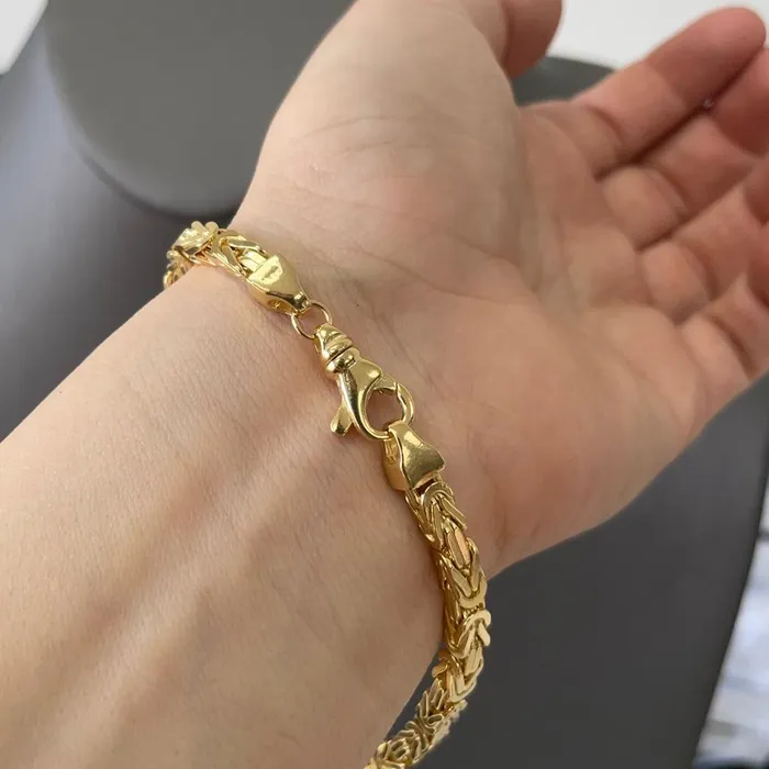 Bracelets Saints Gold 40MM Byzantine Bracelet