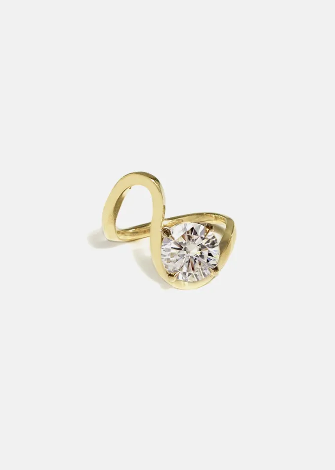 Brilliant Round Diamond Trace Ring KATKIMfinejewelry Rings