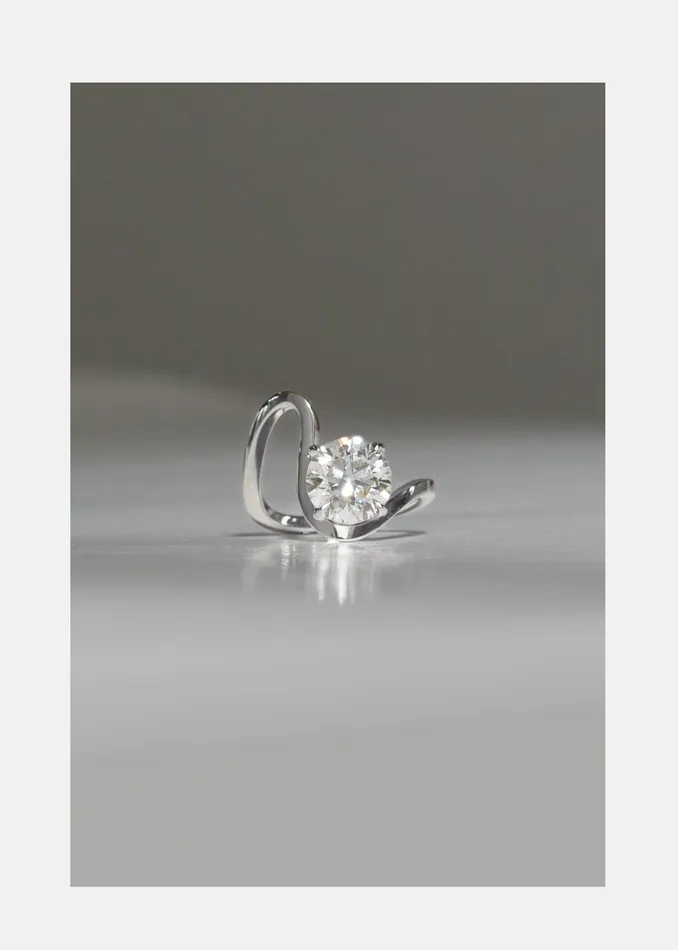 Brilliant Round Diamond Trace Ring KATKIMfinejewelry Rings