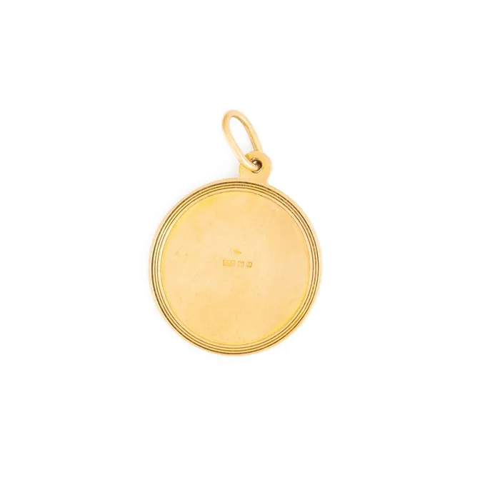 Charm Necklaces Sagittarius 9k Gold Zodiac Charm Vintage
