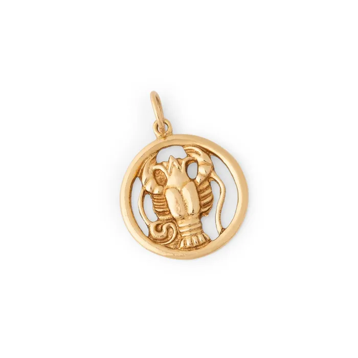 Charm Necklaces Vintage Scorpio 15k Gold Zodiac Charm