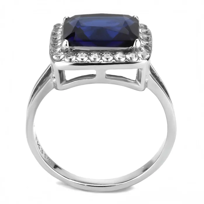 CJ3696 Wholesale Womens Stainless Steel High polished Synthetic Montana Royal Blue Ring Green Rings CJ3696 Wholesale Womens Stainless Steel High polished Synthetic Montana Royal Blue Ring Green Rings