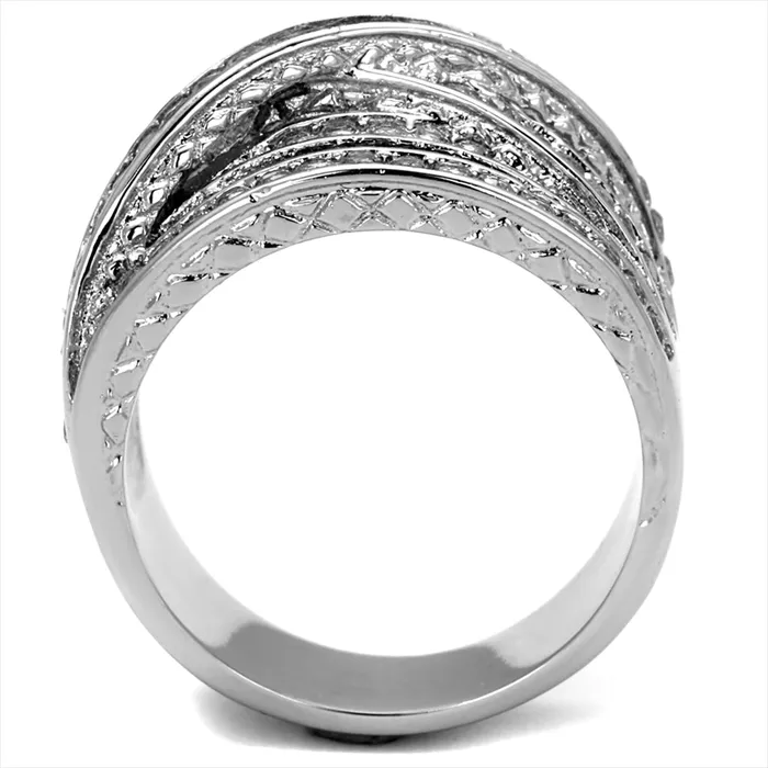 CJE2096 Cubic Zirconia Pave X Eternity Band Green Rings CJE2096 Cubic Zirconia Pave X Eternity Band Green Rings