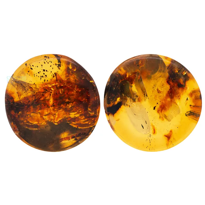 Diablo Organics Earrings Amber Plugs