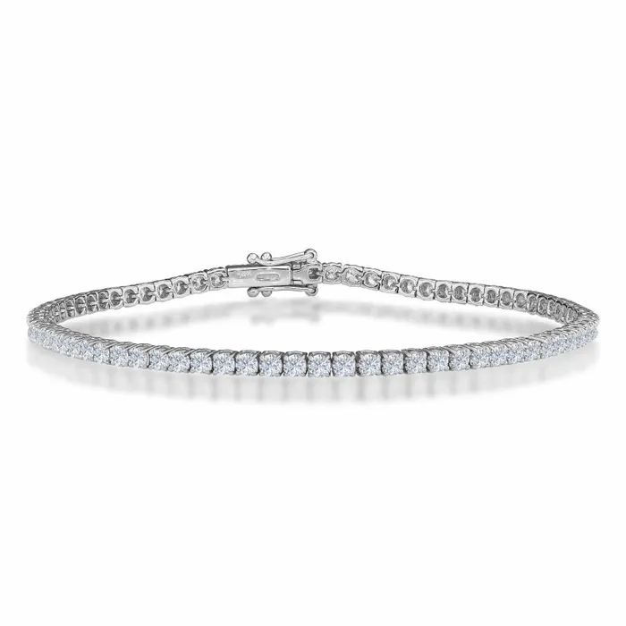 Diamond Tennis Necklace and Bracelet Set Alexis Jae Bracelets
