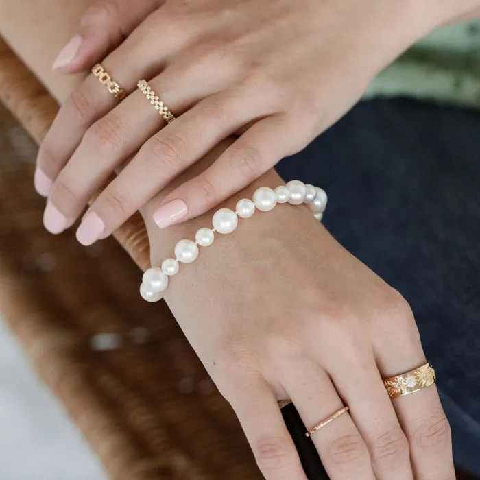 Donald Haack Diamonds Bracelets Alternating Pearl Bracelet Donald Haack Diamonds Bracelets Alternating Pearl Bracelet