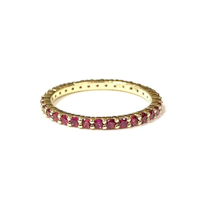 Donald Haack Diamonds Ruby Eternity Band Rings
