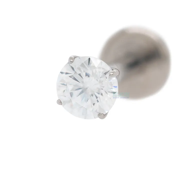 Earrings Anatometal 35mm Tiffany ProngSet BrilliantCut Gem on flatback