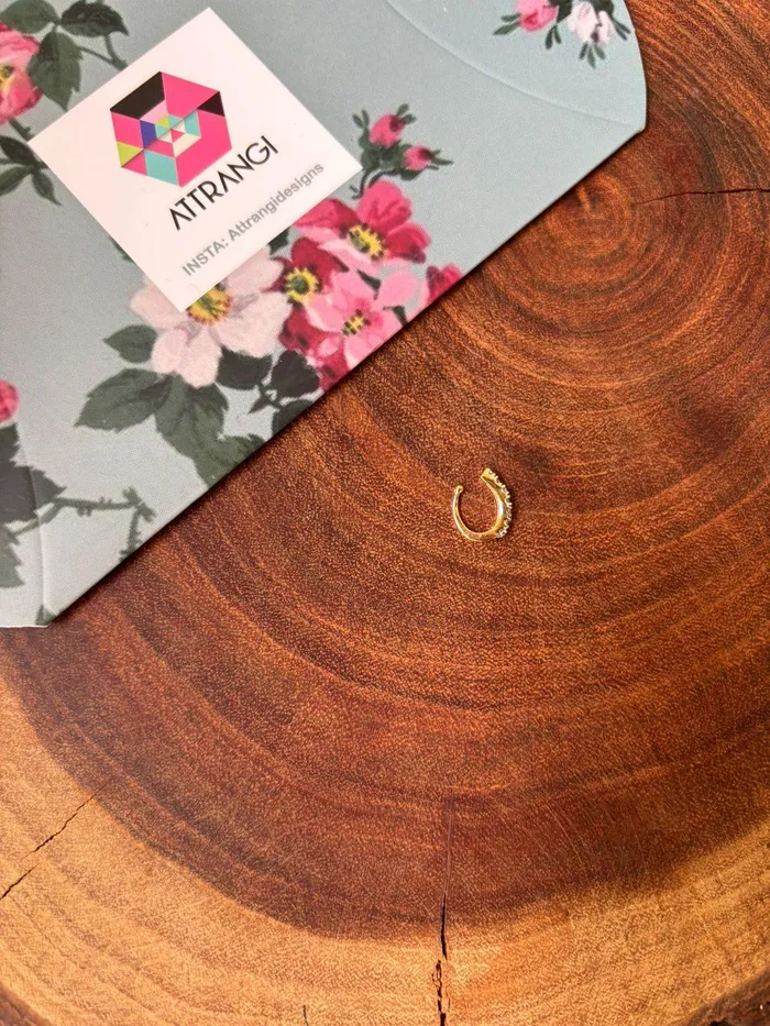 Earrings Attrangi Diamond Nose Pin Earrings Attrangi Diamond Nose Pin