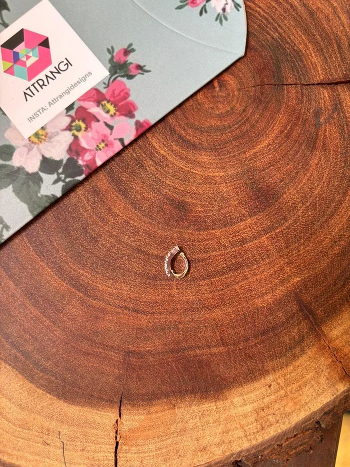 Earrings Attrangi Diamond Nose Pin Earrings Attrangi Diamond Nose Pin