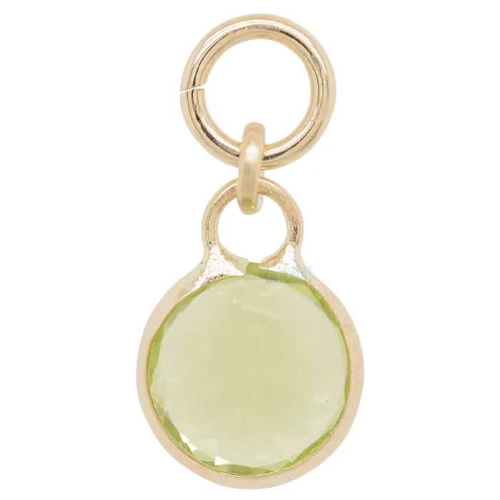 Earrings Brilliant Charm in Gold with Gemstones Hialeah Fine Jewelry