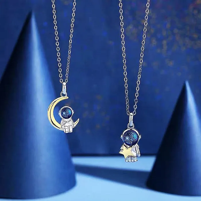 Earrings Cosmonaut Couple