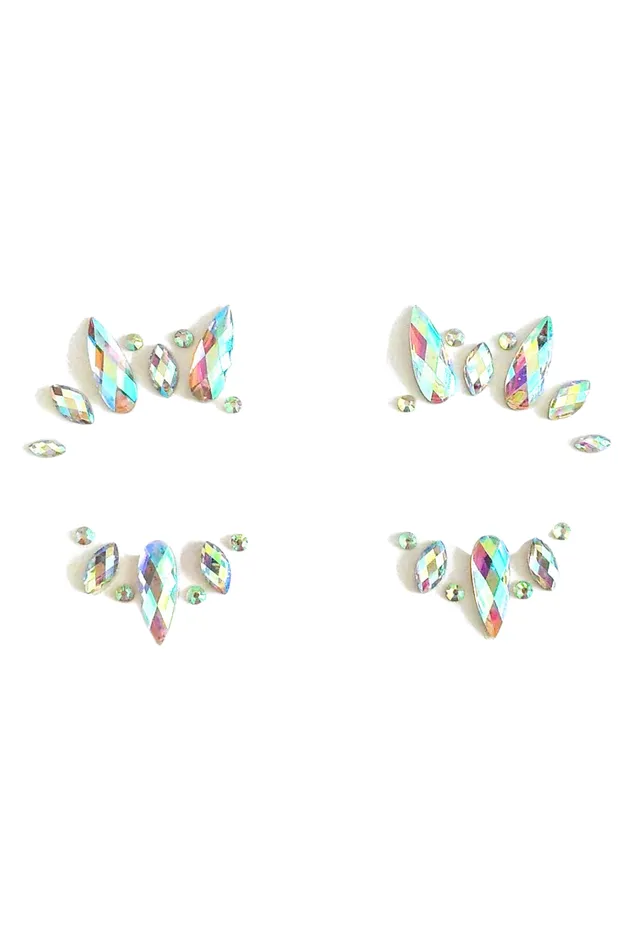 Earrings Crystal Tears Rhinestone Crystal Face Jewels THE LUMi SHOP