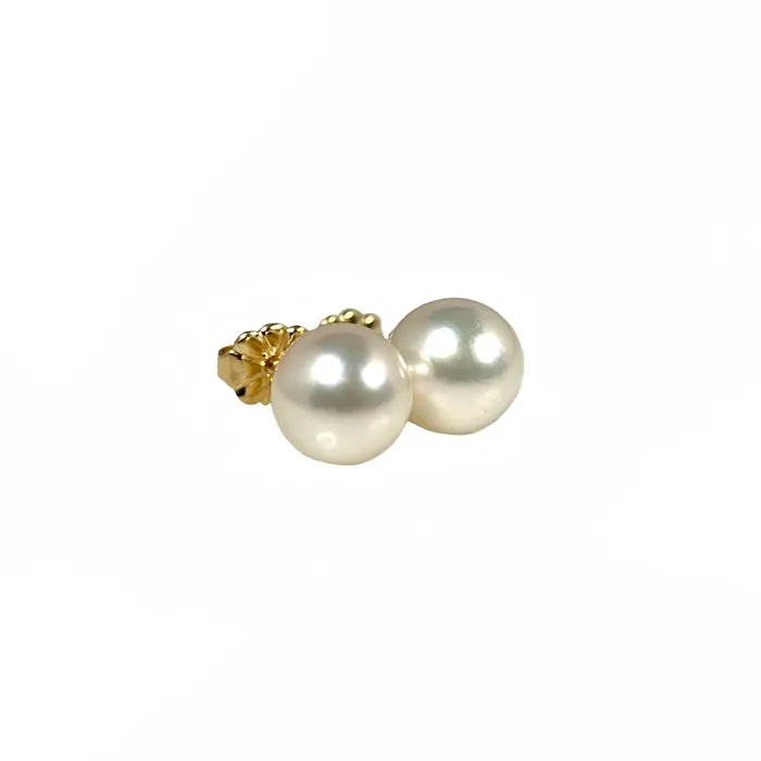Earrings Donald Haack Diamonds Akoya Pearls 8mm