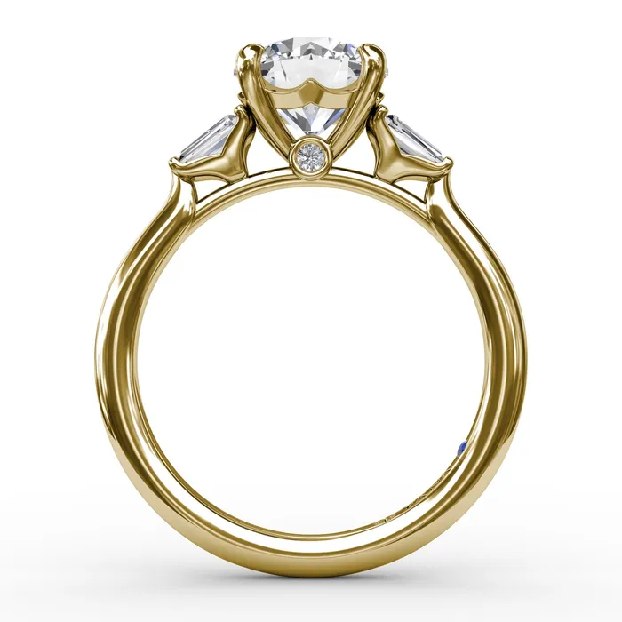 Earrings Fana 14K Yellow Gold SemiMounting Earrings Fana 14K Yellow Gold SemiMounting