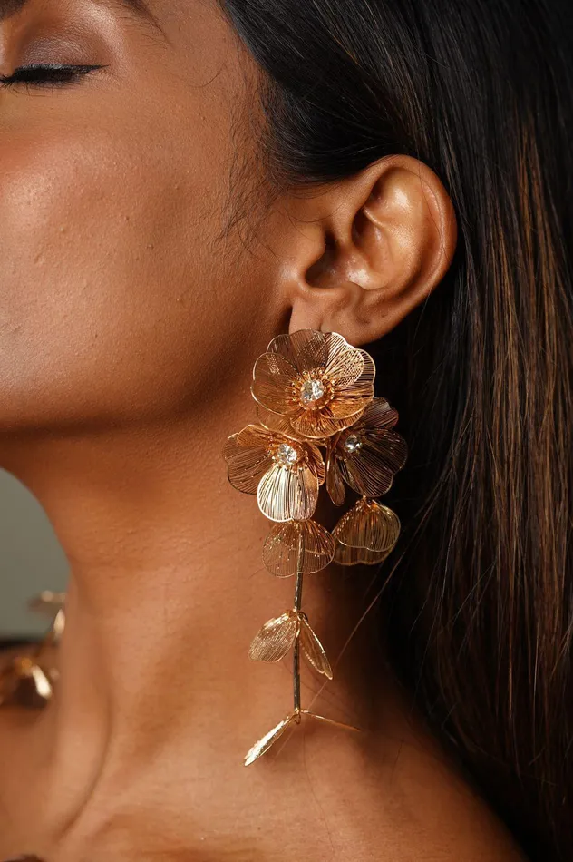 Earrings Lightweight Party Wear Floral Earrings Attrangi