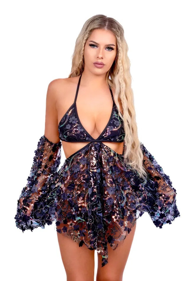 Earrings Midnight Fairy Blossom Dress 2 pc THE LUMI SHOP