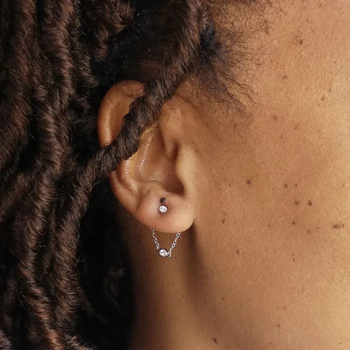 Earrings Sparkle Chandelier Ear Jacket Stud Earrings Scream Pretty