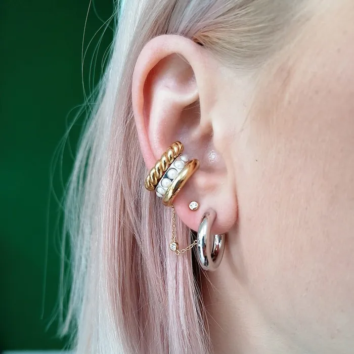 Earrings Sparkle Chandelier Ear Jacket Stud Earrings Scream Pretty