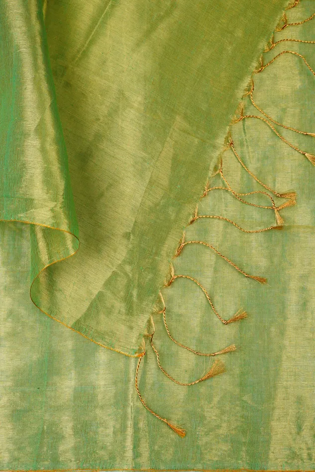 Earrings Teejh Teejh Trishika Green Tissue Saree