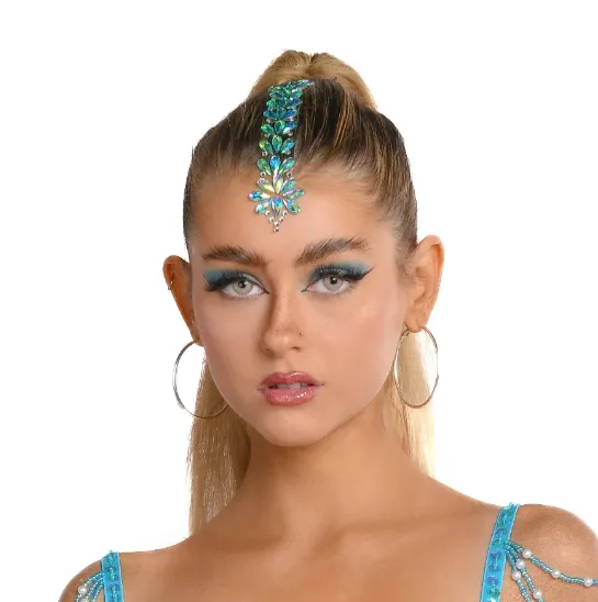 Earrings THE LUMI SHOP Green Iridescent Hair Gem