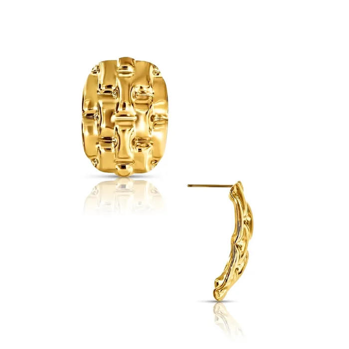 Ellie Vail Adley Hammered Drop Earring Earrings
