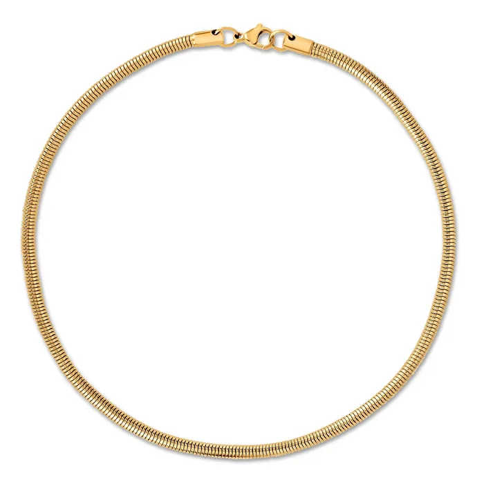 Ellie Vail Necklaces Candice Round Snake Chain Necklace